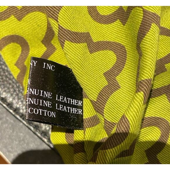 orYANY Victoria Leather Purse Tote Satchel Hobo Slouchy Bag Color Block EUC Boho - Picture 3 of 9